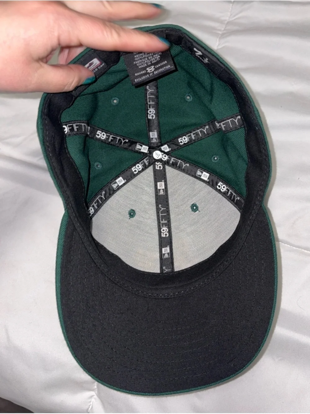 Oakland A’s Hat New Era Fitted 7 1/2 7.5 Baseball Cap